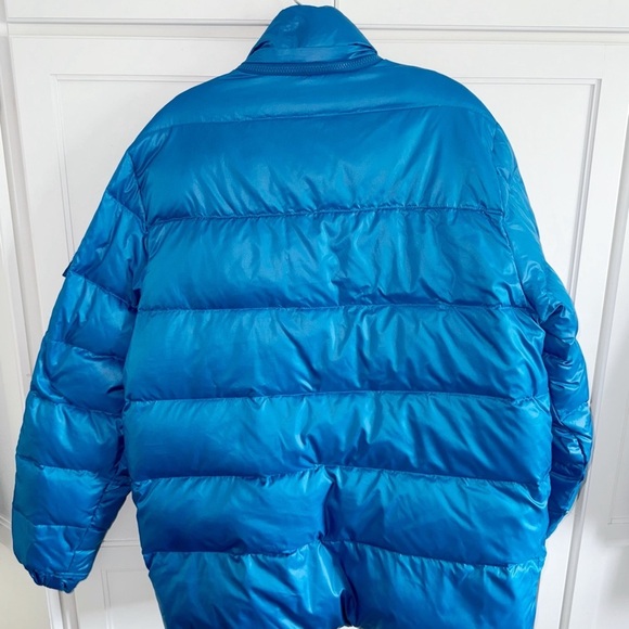 Adidas Adicolor Down Puffer Jacket Blue Sz Large - Picture 5 of 16
